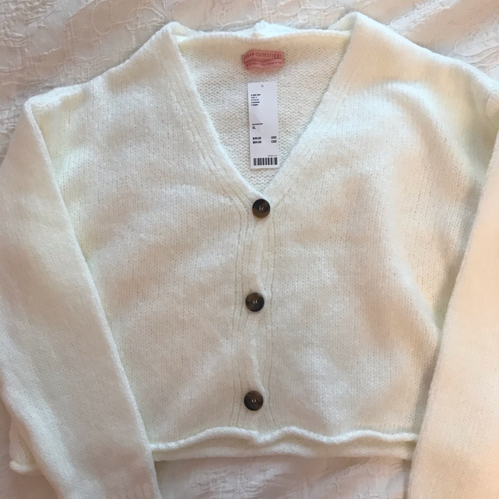 Urban Outfitters // Ozzy Boxy Button-Front Sweater